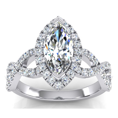 Marquise Infinity Natural Earth Mined Diamonds Jewelry