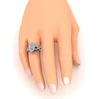 Marquise Infinity Natural Earth Mined Diamonds Jewelry