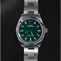 Men Date-just 31mm Rolex 277200 Green Luminous Watch