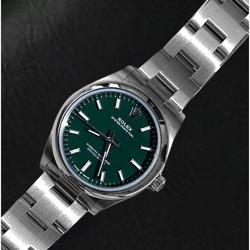 Men Date-just 31mm Rolex Green Luminous Watch