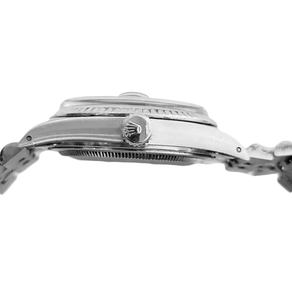 Watch Silver Dial Fluted Bezel Ss Bracelet