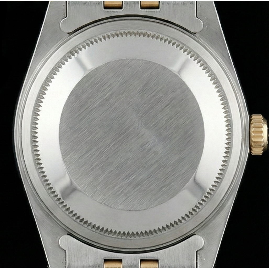 Men Rolex Stainless Steel & Gold Watch Blue Dial QUICK SET