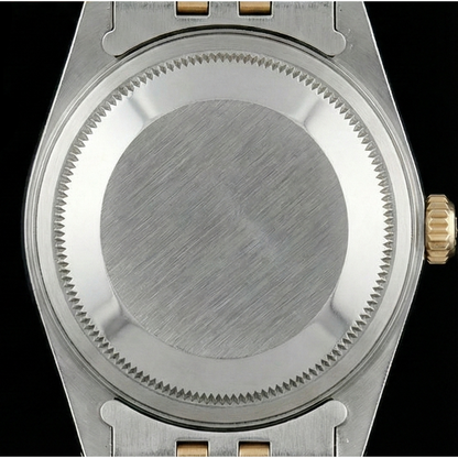 Men Rolex Stainless Steel & Gold Watch Blue Dial QUICK SET