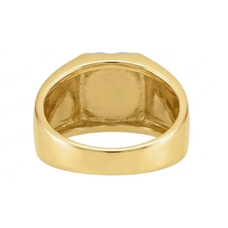 Men’s 1.50 Carats Round Cut Diamond Two Tone Ring