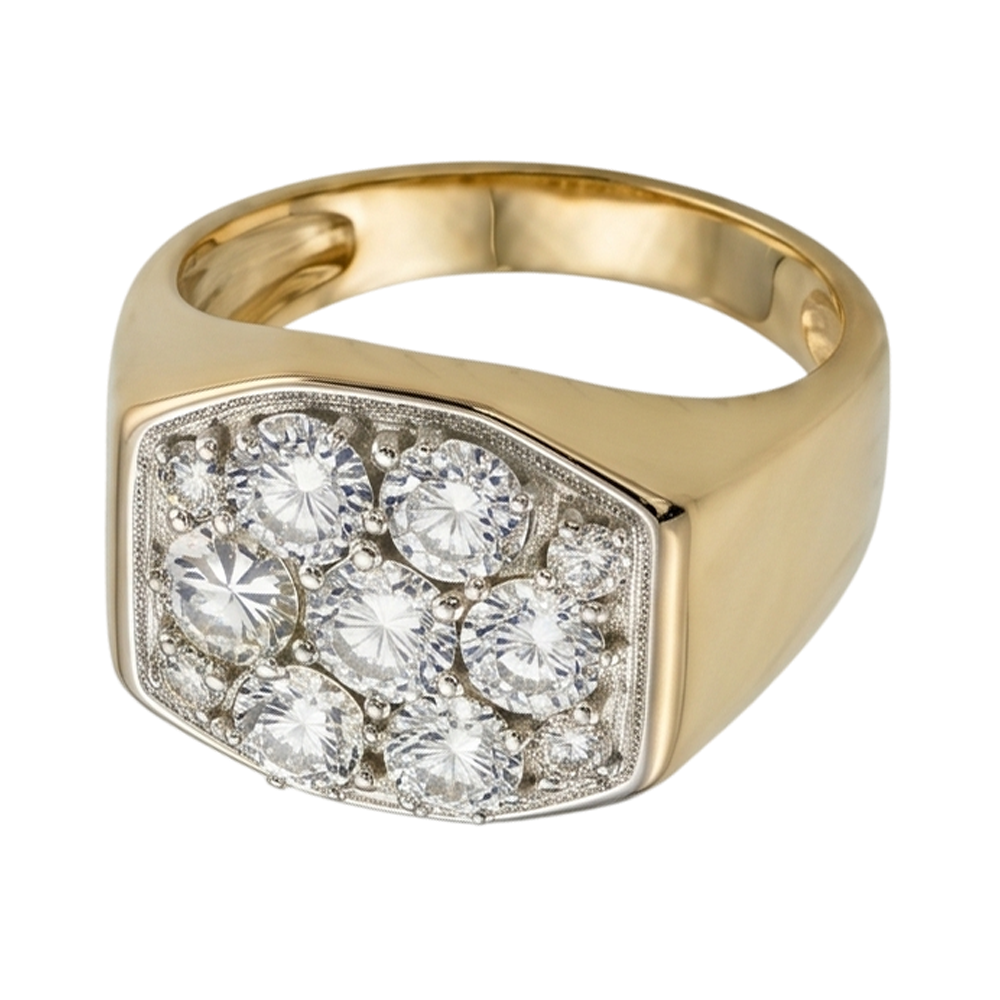 Men's Diamond Cluster Ring