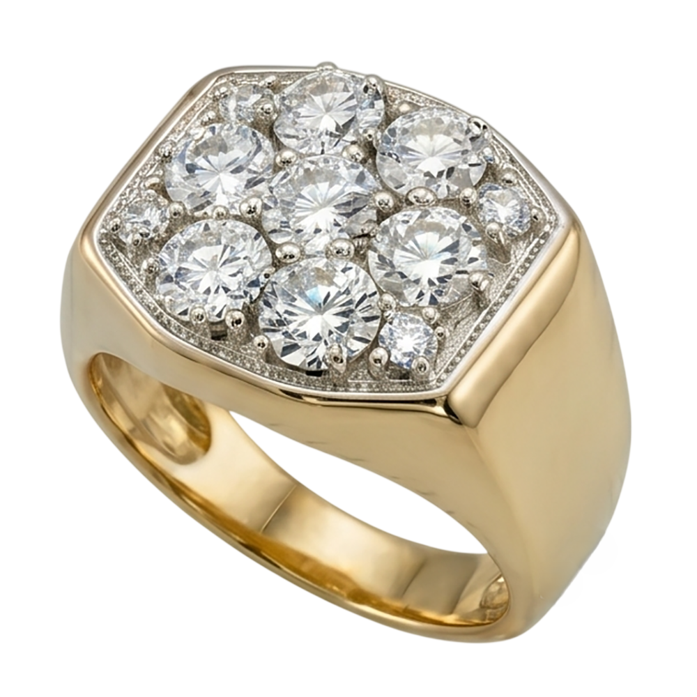 Men's Diamond Cluster Ring