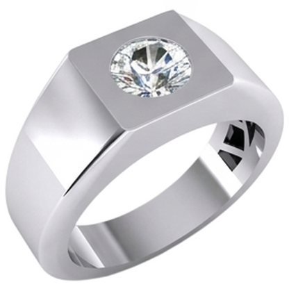 Men's Diamond Solitaire Ring
