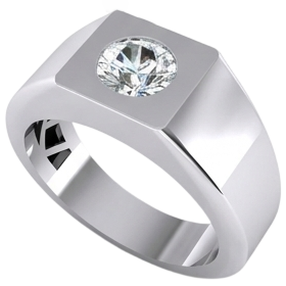 Men's Diamond Solitaire Ring