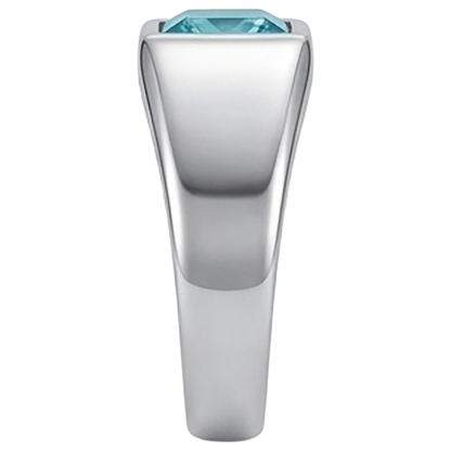 Men's Luxury Neon Paraiba Gentleman's Ring – 1 ct 14K White Gold