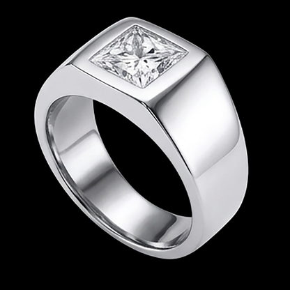 Men's Princess Cut Diamond Ring