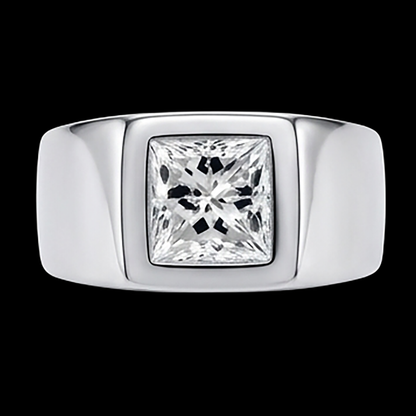 Men's Princess Cut Diamond Ring