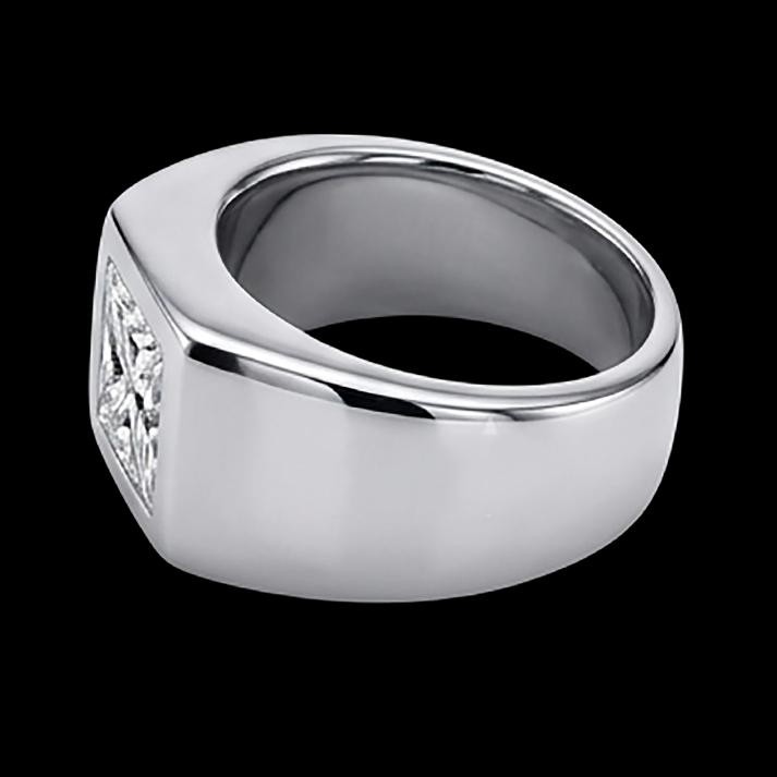 Men's Princess Cut Diamond Ring