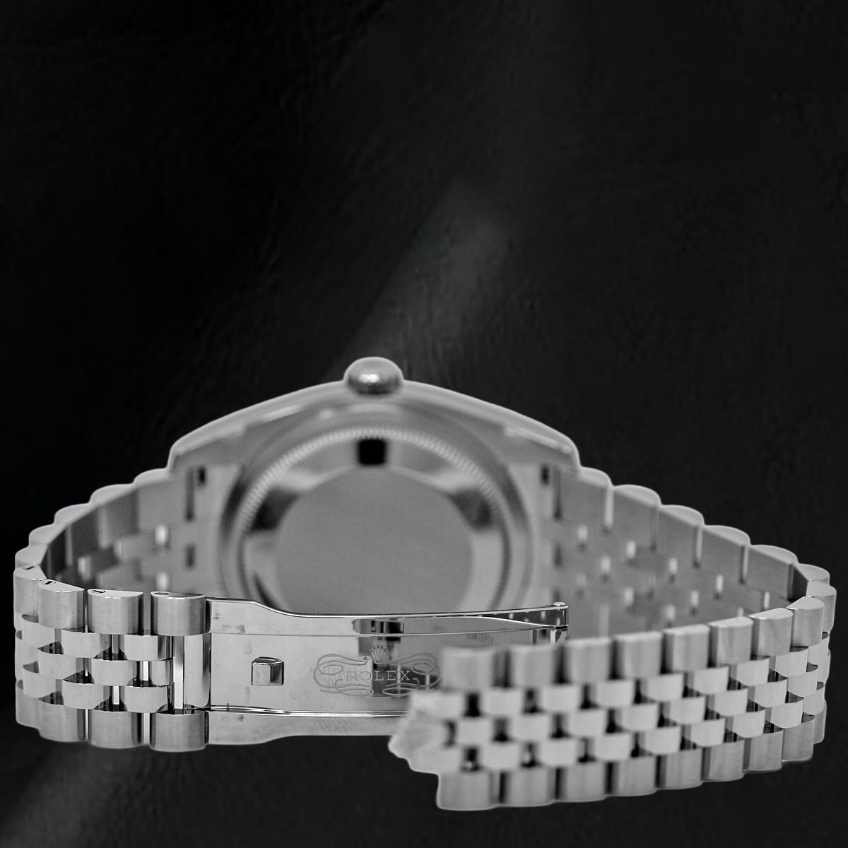 Men's Gents Watch Rolex Date Just Concealed Clasp Silver Dial Jubilee Band Hidden