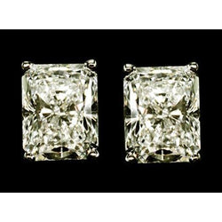 Mens Earth Mined Diamond Studs Gold Earrings