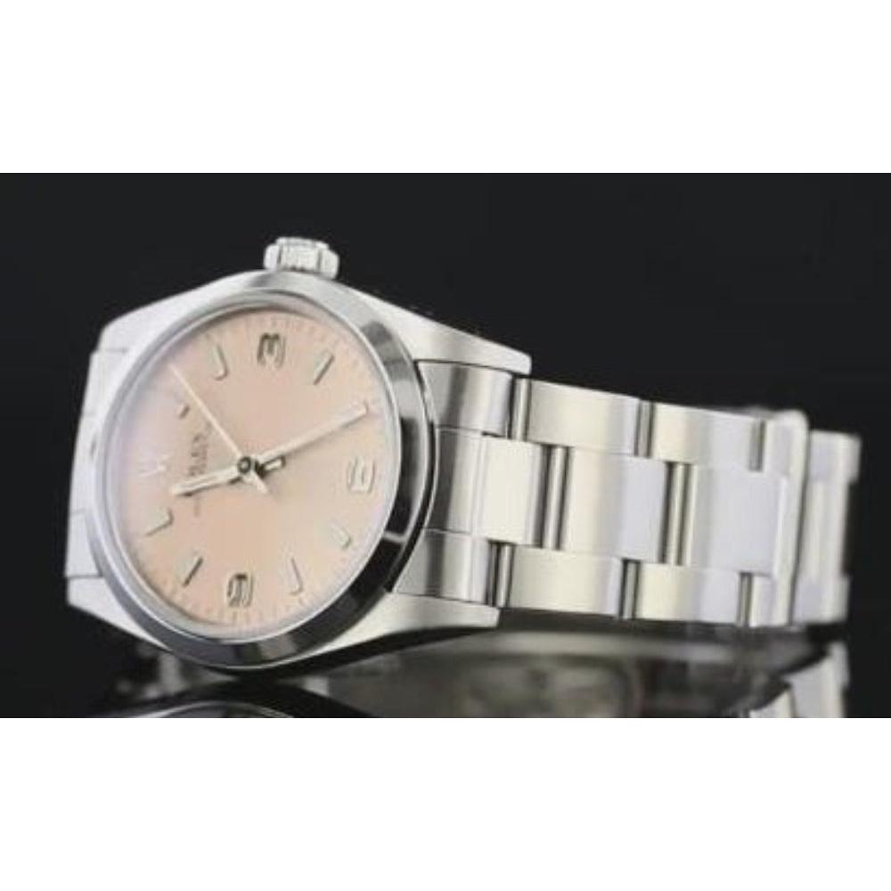 Smooth Bezel Pink Dial Ss