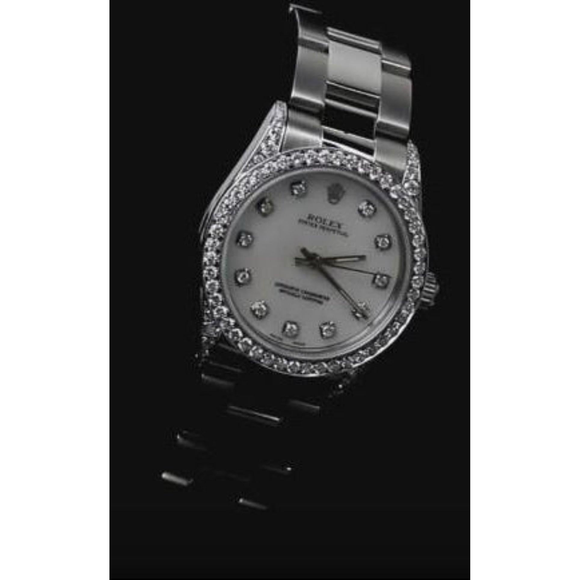 Bezel Oyster Bracelet Ss