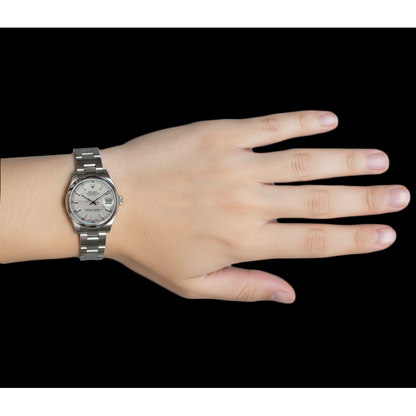 Midsize Datejust Rolex 31Mm Watch Smooth Bezel Ss Bracelet P5