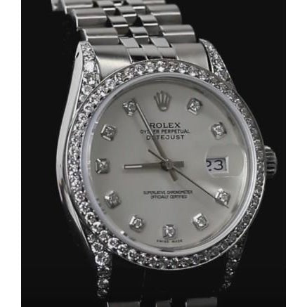 Rolex Watch Custom Diamond Bezel