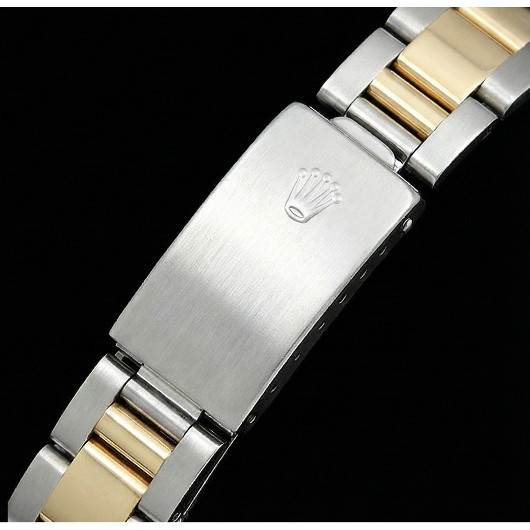Midsize Rolex Diamond Bezel Watch Ladies Factory Bezel Flower Dial