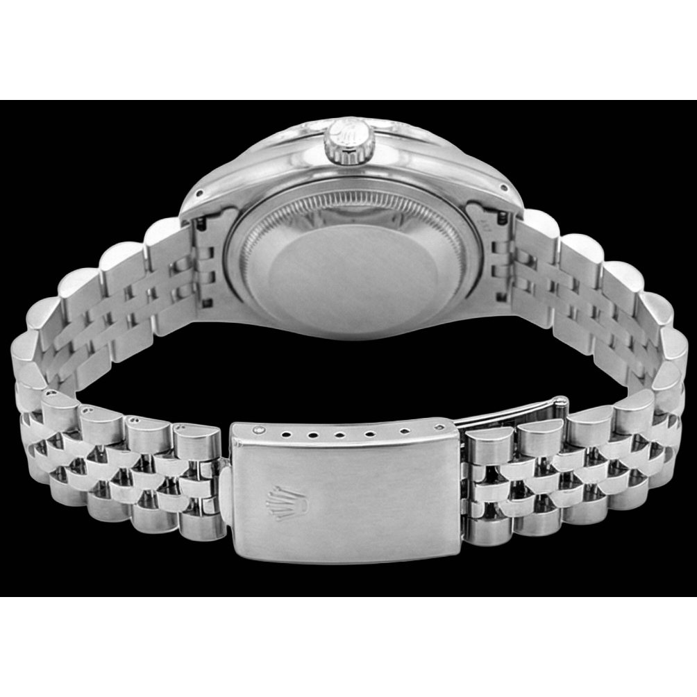 Midsize Rolex Ss Jubilee Bracelet Dj Watch Pink Diamond Dial Bezel