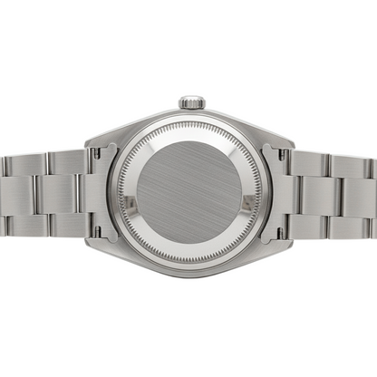 Midsize Rolex Stick Dial Ss Oyster Bracelet Diamond Bezel Watch