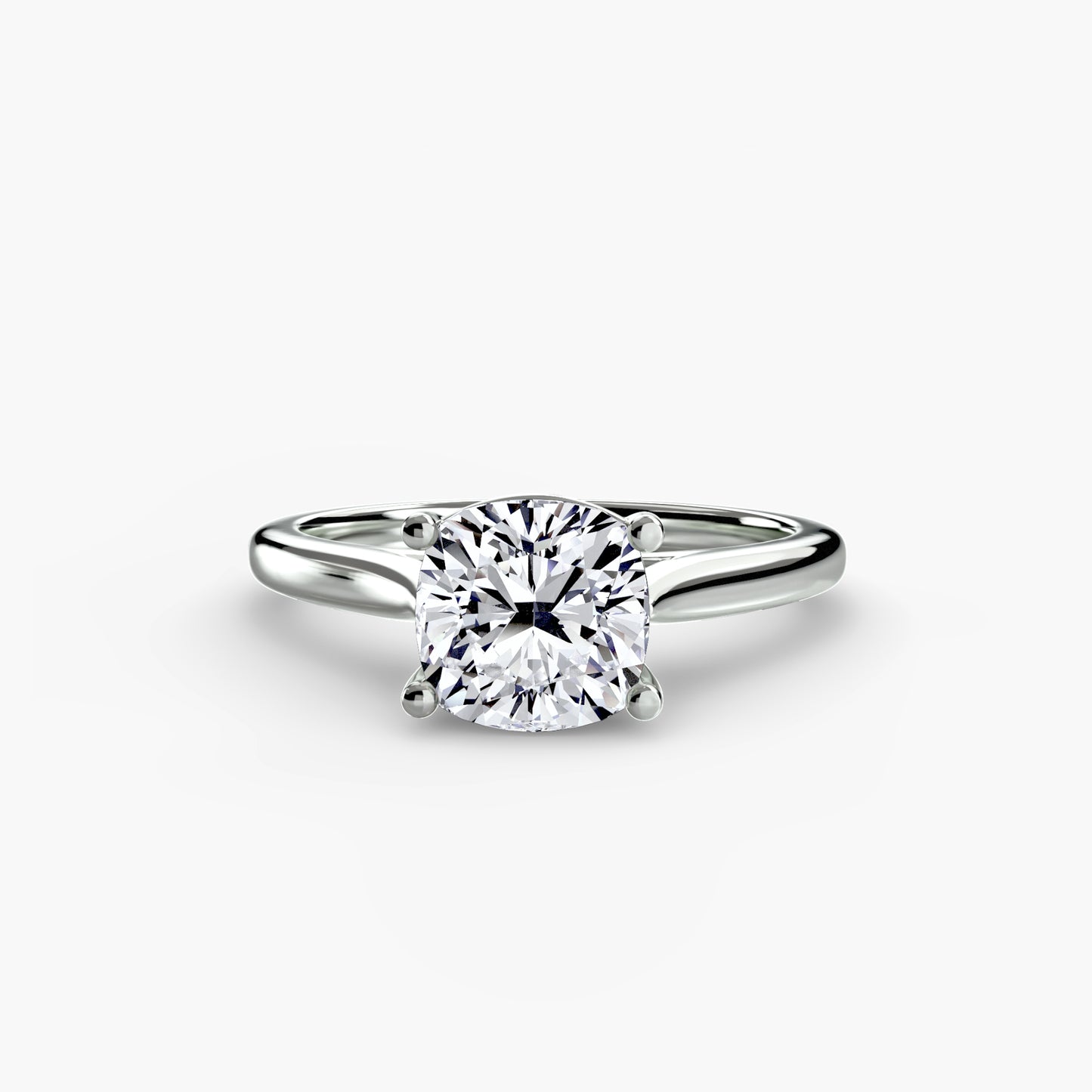 natural diamond ring top view
