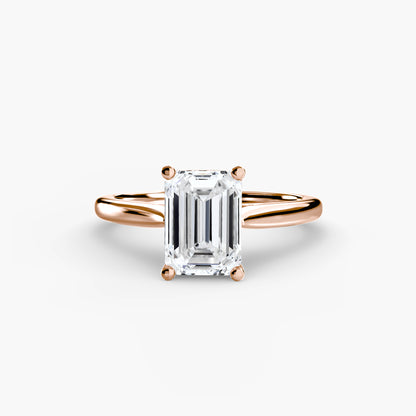 natural diamond ring front view