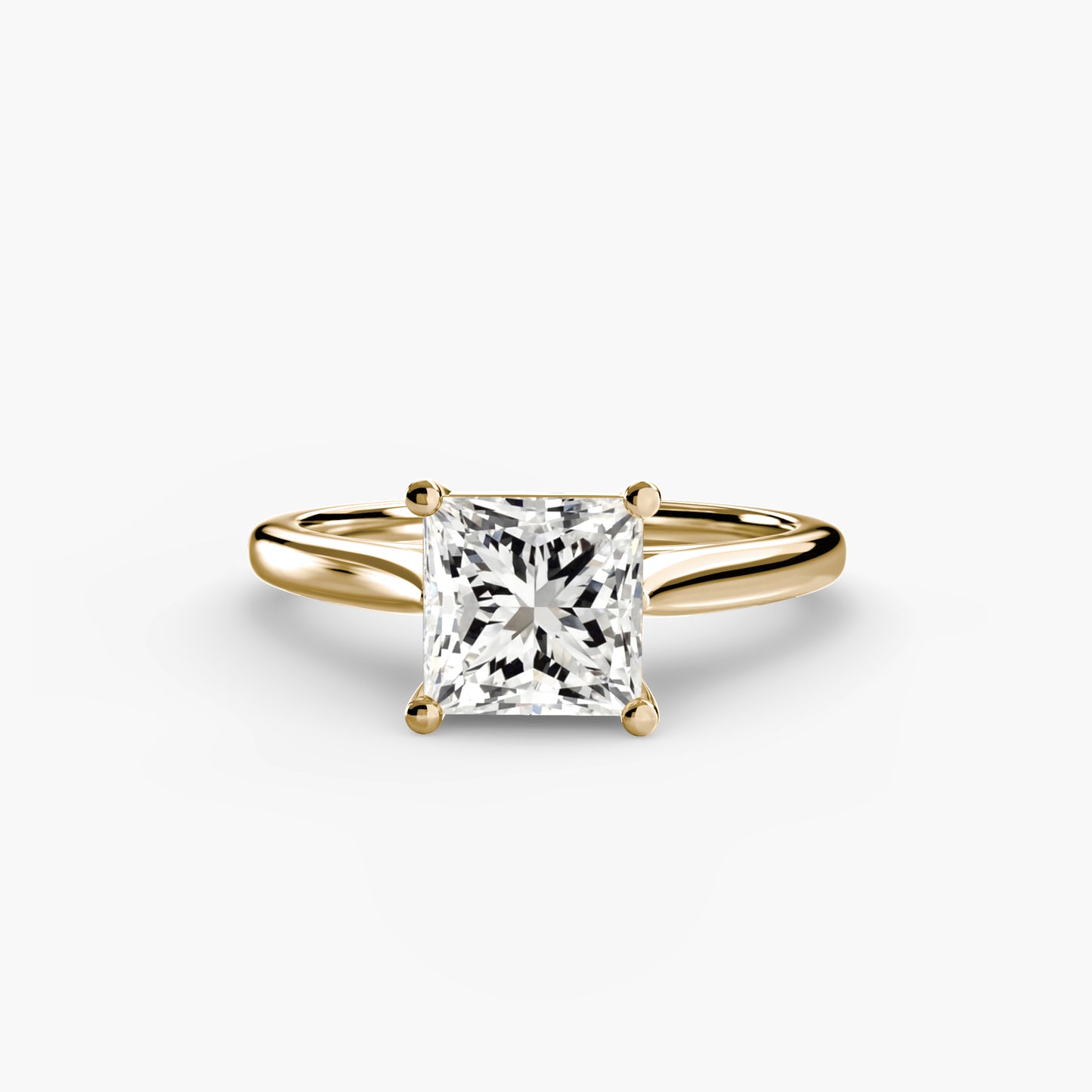 natural diamond ring back view