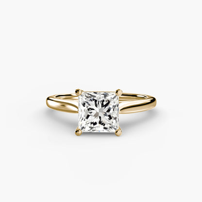 natural diamond ring front view