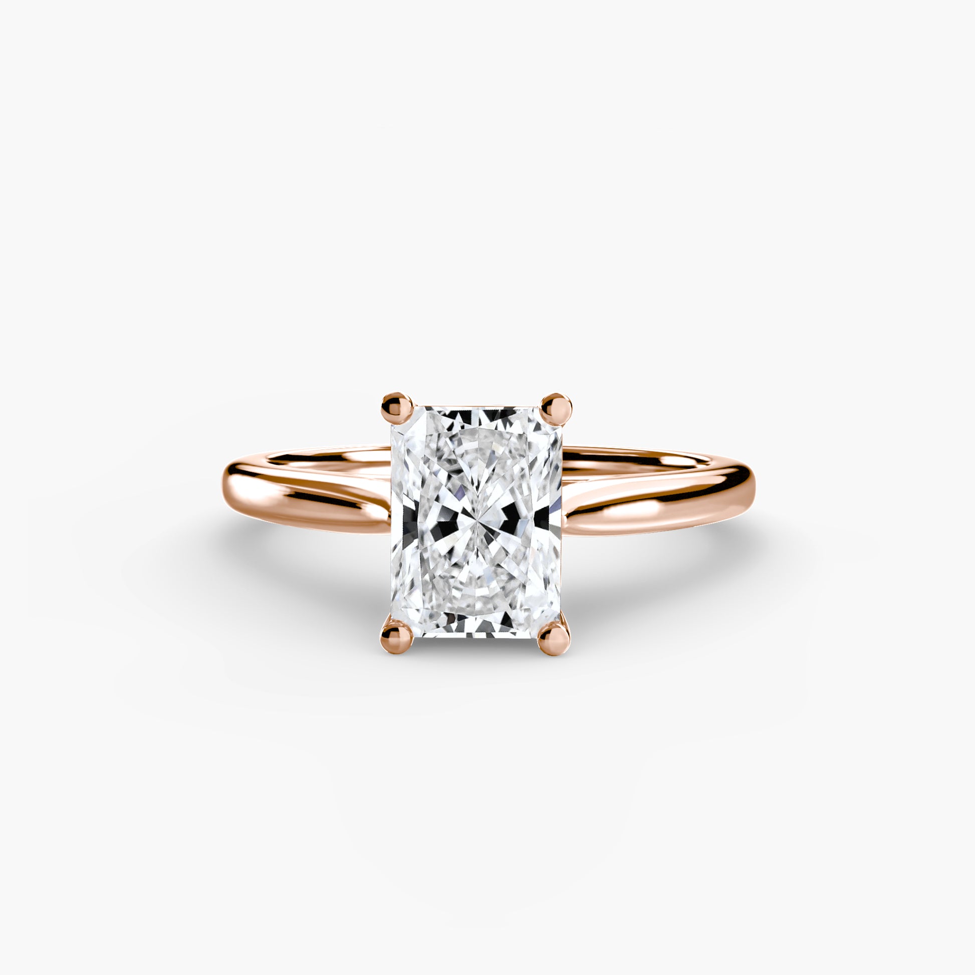 natural diamond ring front view