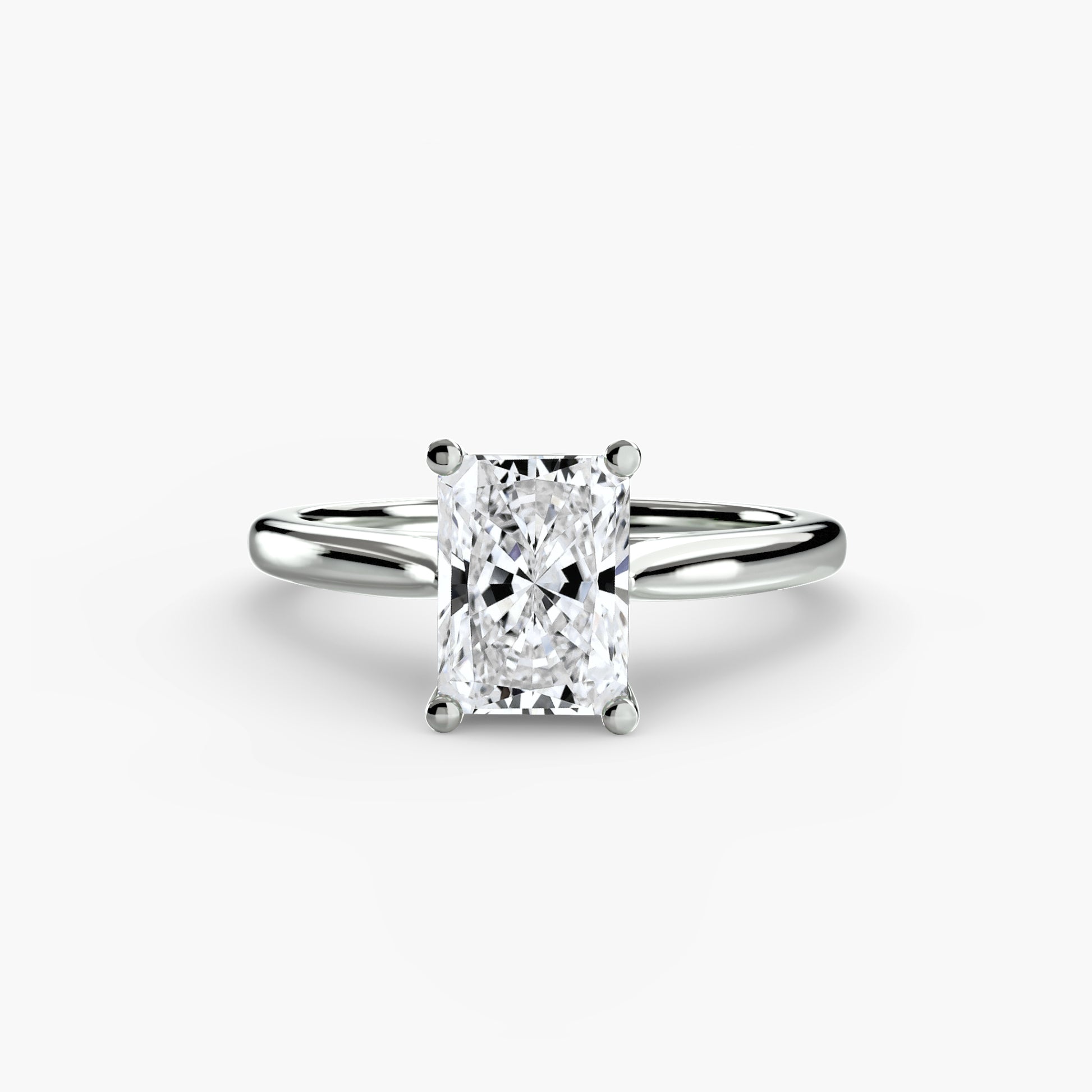 natural diamond ring three quarter angle