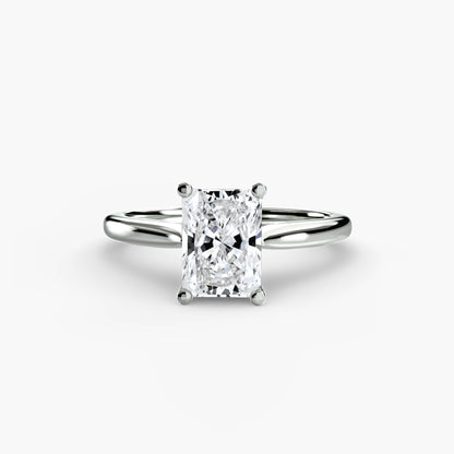 natural diamond ring front view