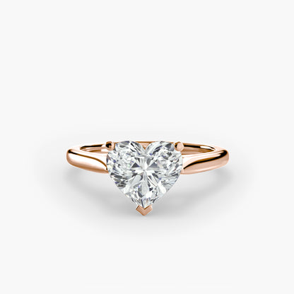 natural diamond ring top view