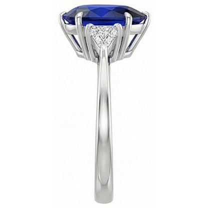 Natural Dark Blue Sapphire Ring