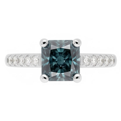 Natural Diamond Ring 0.75ct - White Gold 14K