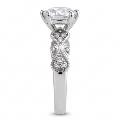 Natural Diamond Ring 1.75ct - White Gold 14K