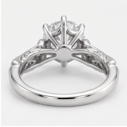Natural Diamond Ring 1.75ct - White Gold 14K