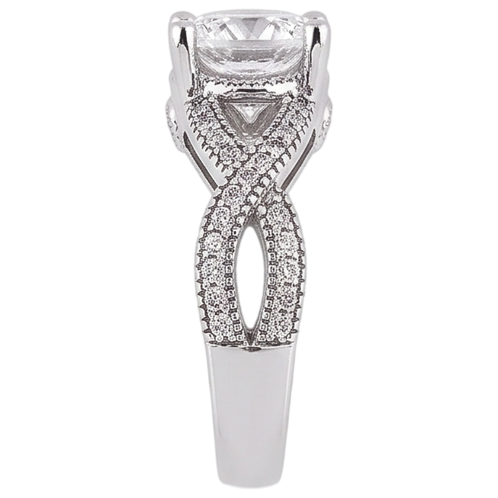 Natural Diamond Ring 1.87ct - White Gold 14K