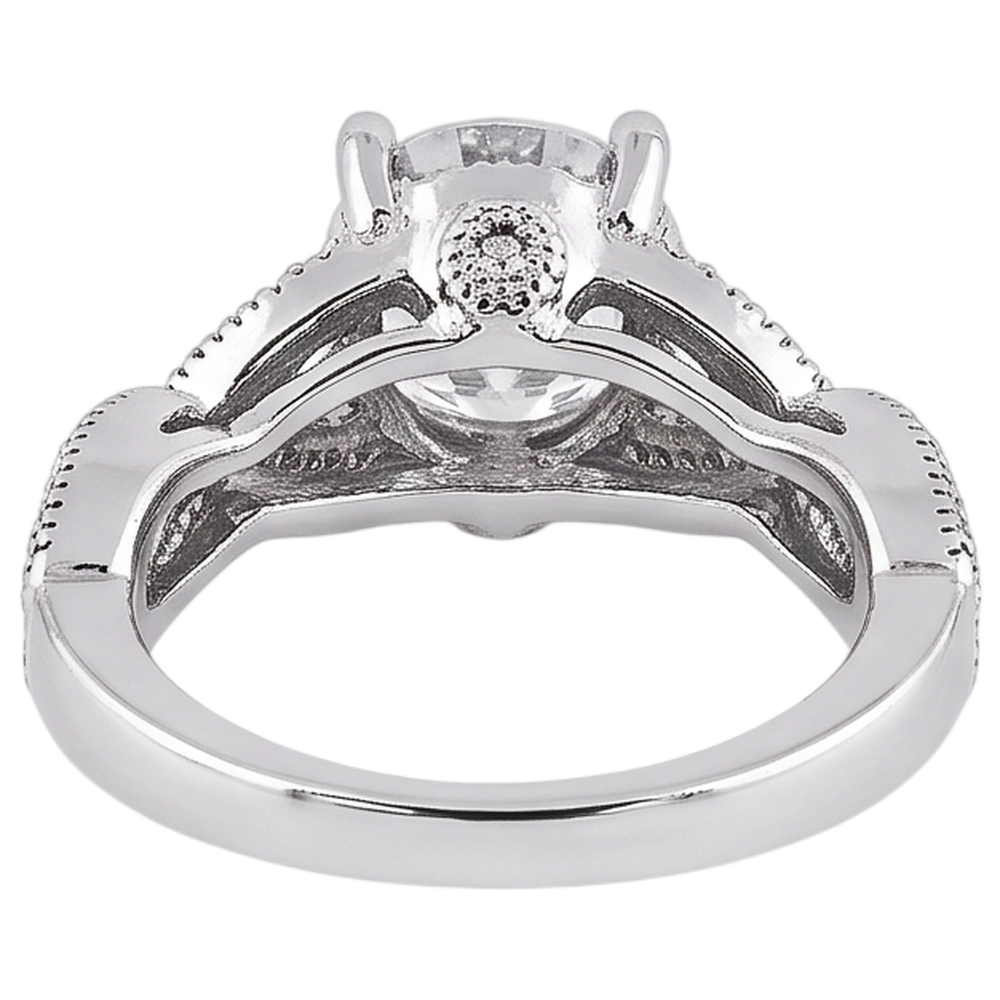 Natural Diamond Ring 1.87ct - White Gold 14K