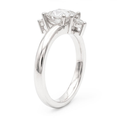 Natural Diamond Ring 2.20ct - White Gold 14K