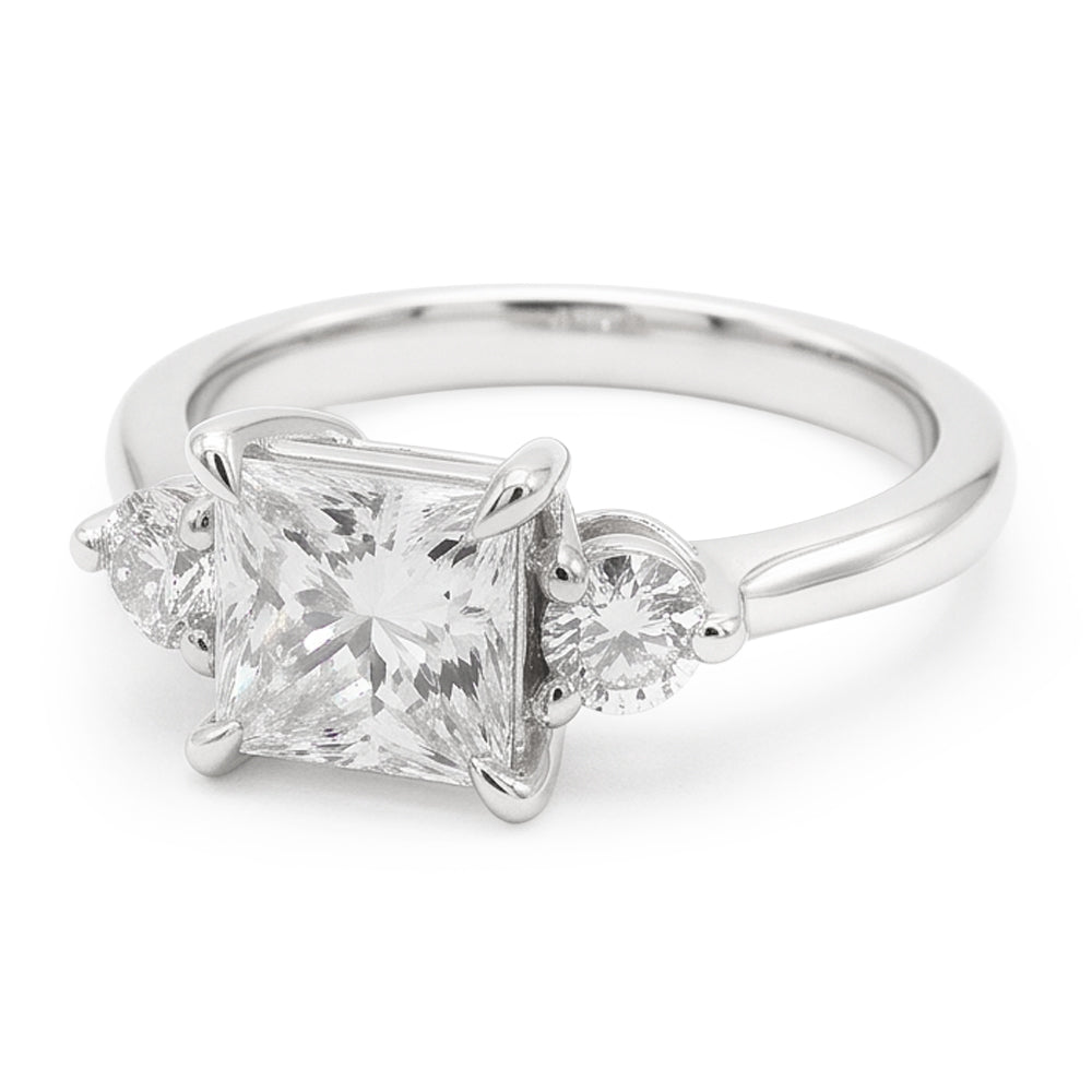 Natural Diamond Ring 2.25ct - White Gold 14K