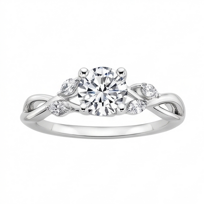 Natural Diamond Ring 2.94ct - White Gold 14K