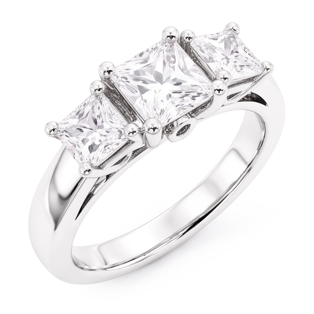 Natural Diamond Ring 2ct - White Gold 14K