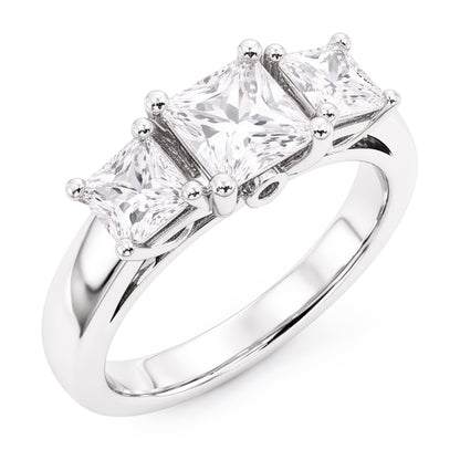 Natural Diamond Ring 2ct - White Gold 14K