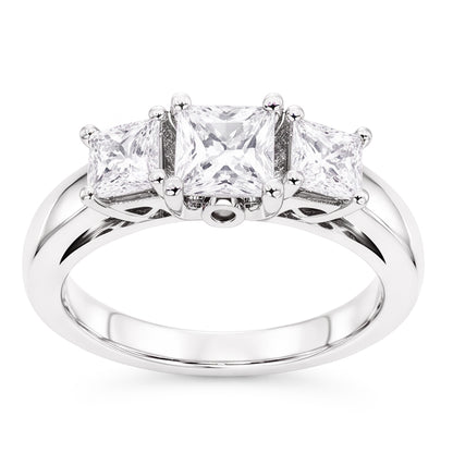 Natural Diamond Ring 2ct - White Gold 14K