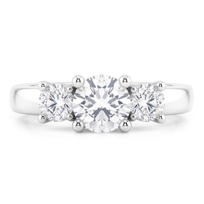 Natural Diamond Ring 2ct - White Gold 14K