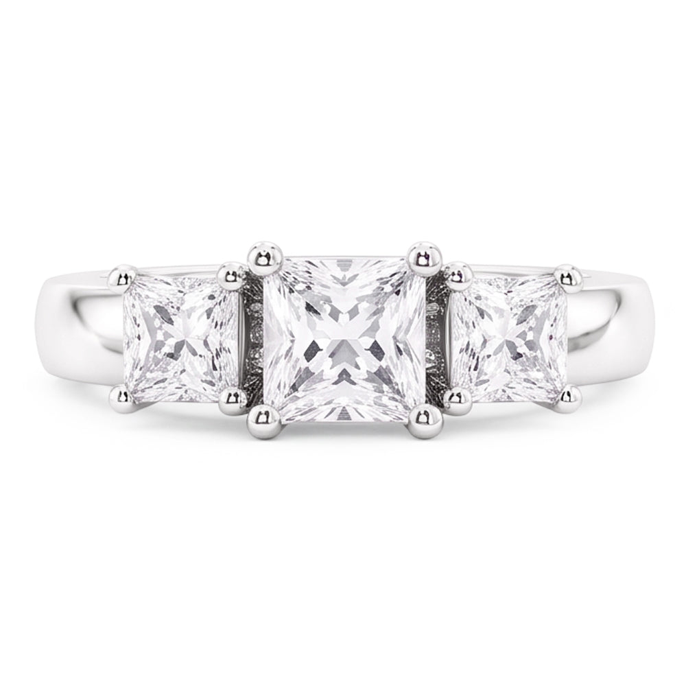 Natural Diamond Ring 2ct - White Gold 14K