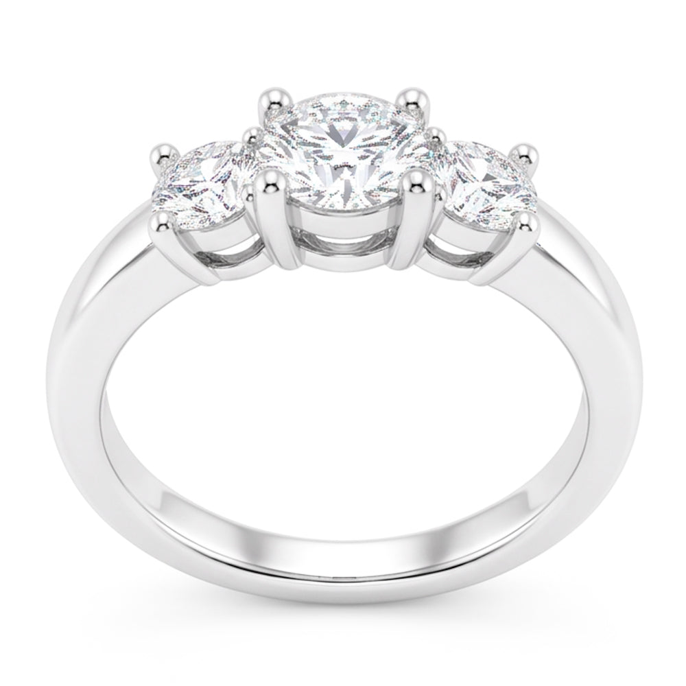 Natural Diamond Ring 2ct - White Gold 14K