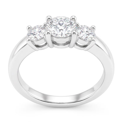 Natural Diamond Ring 2ct - White Gold 14K
