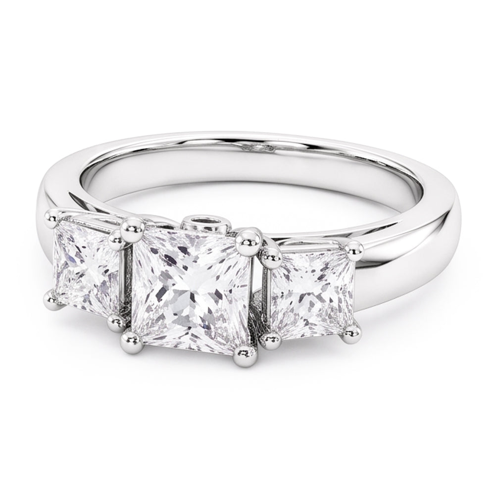 Natural Diamond Ring 2ct - White Gold 14K